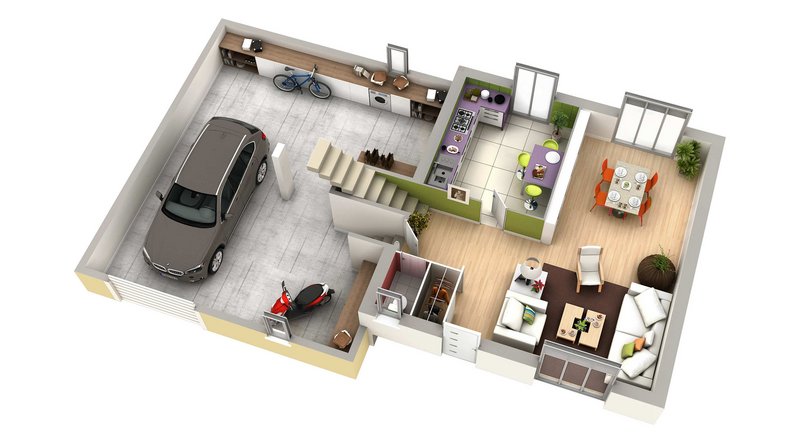 Maison - 105 m2 - 5 pièces