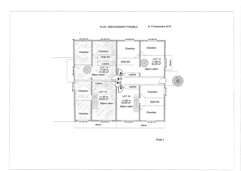 Appartement - 61 m2 - 4 pièces