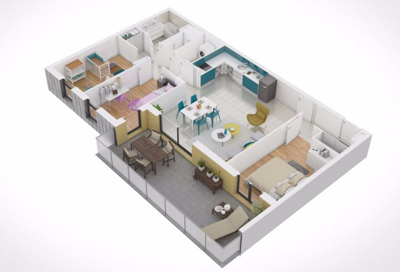 Appartement - 81 m2 - 4 pièces
