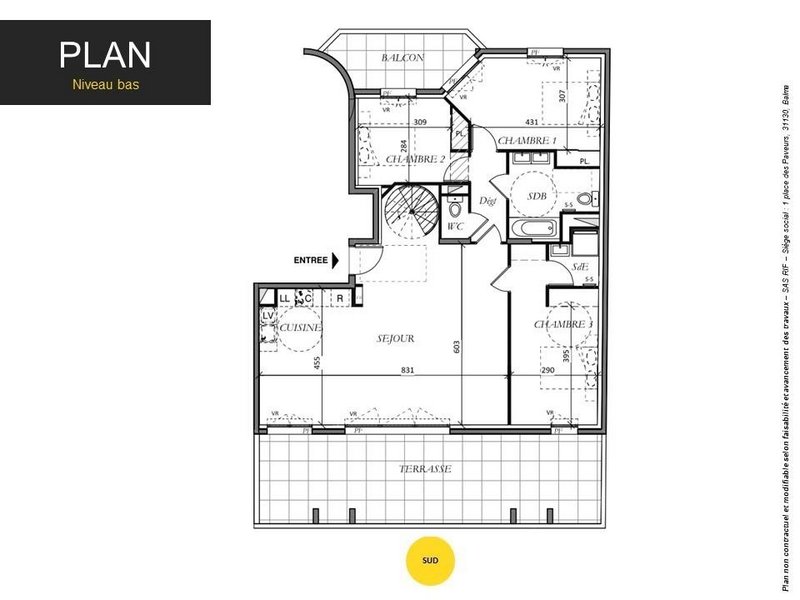 Appartement - 100 m2 - 4 pièces
