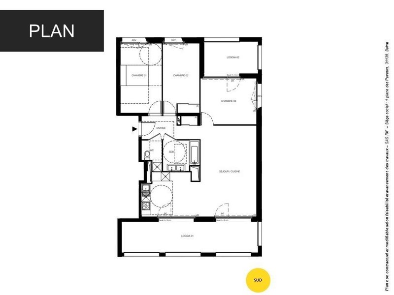 Appartement - 85 m2 - 4 pièces