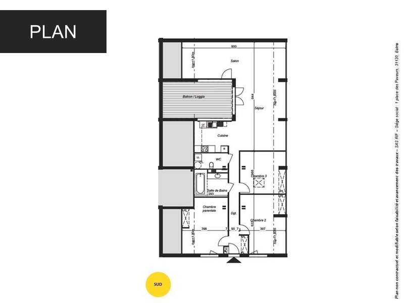 Appartement - 110 m2 - 4 pièces