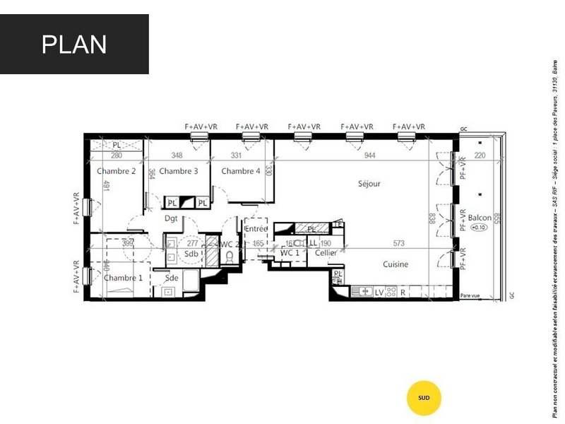 Appartement - 142 m2 - 5 pièces