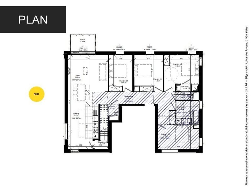 Appartement - 116 m2 - 5 pièces