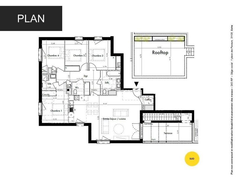 Appartement - 108 m2 - 5 pièces