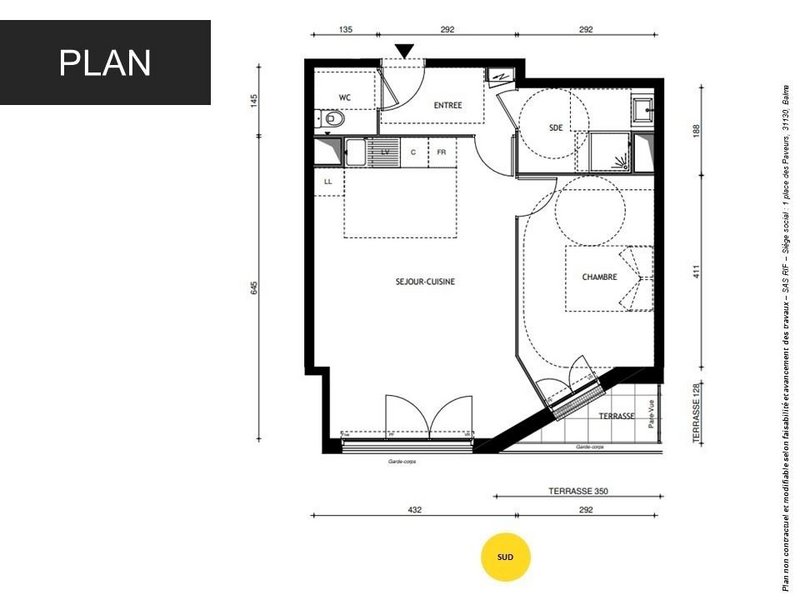 Appartement - 51 m2 - 2 pièces