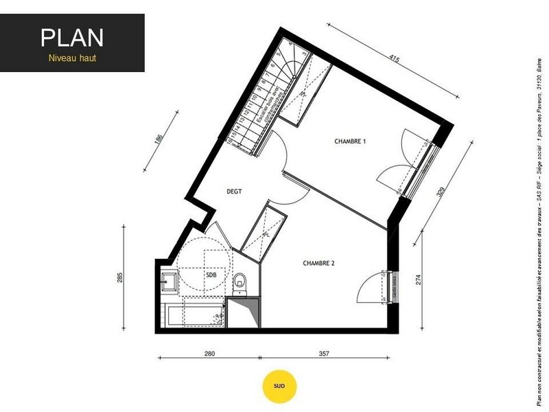 Appartement - 74 m2 - 3 pièces