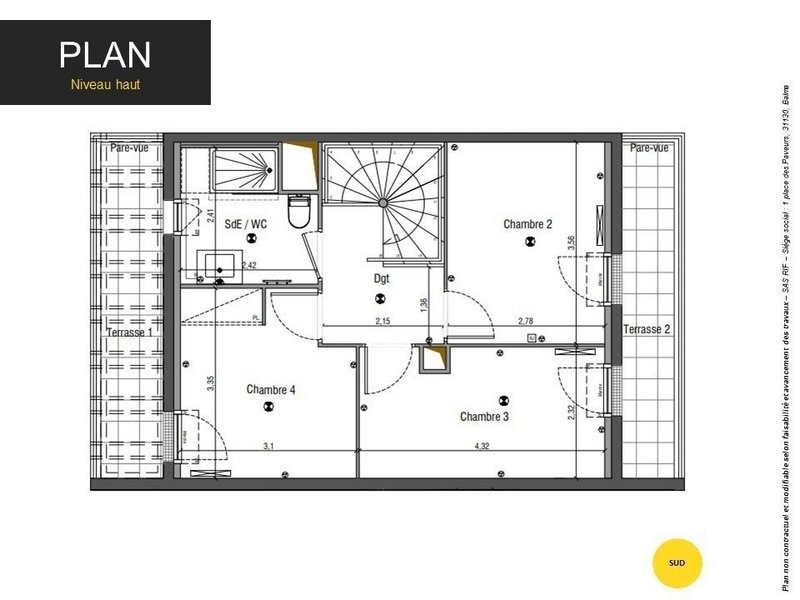 Appartement - 93 m2 - 5 pièces