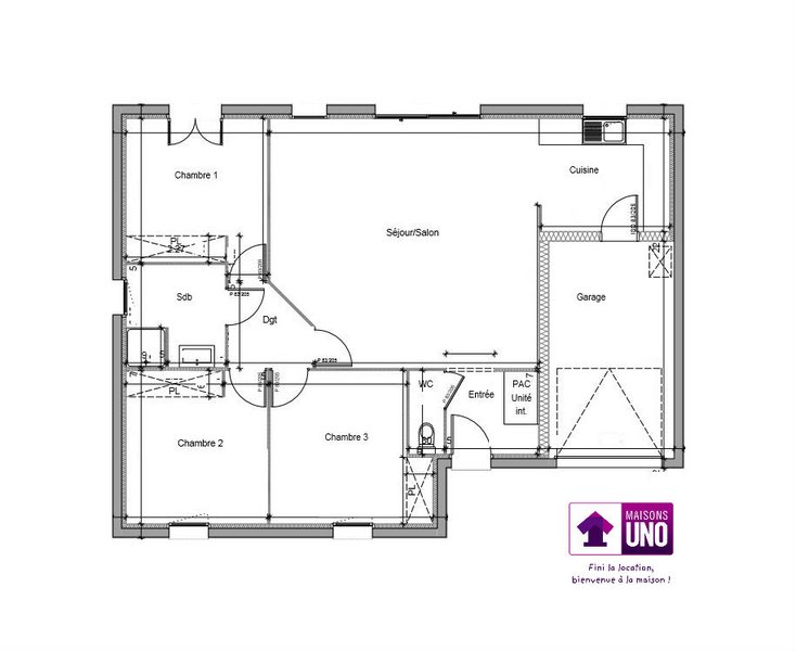 Maison - 89 m2 - 4 pièces