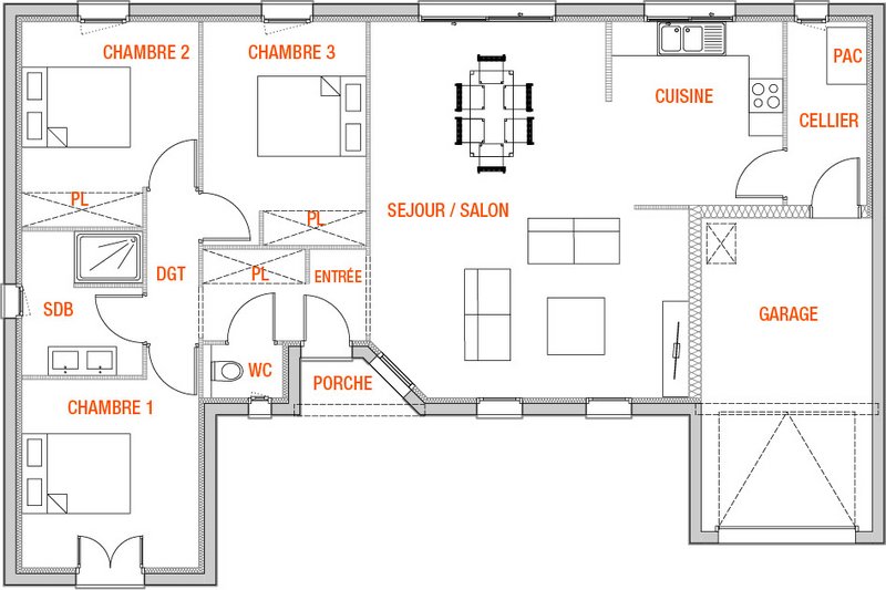 Maison - 91 m2 - 4 pièces