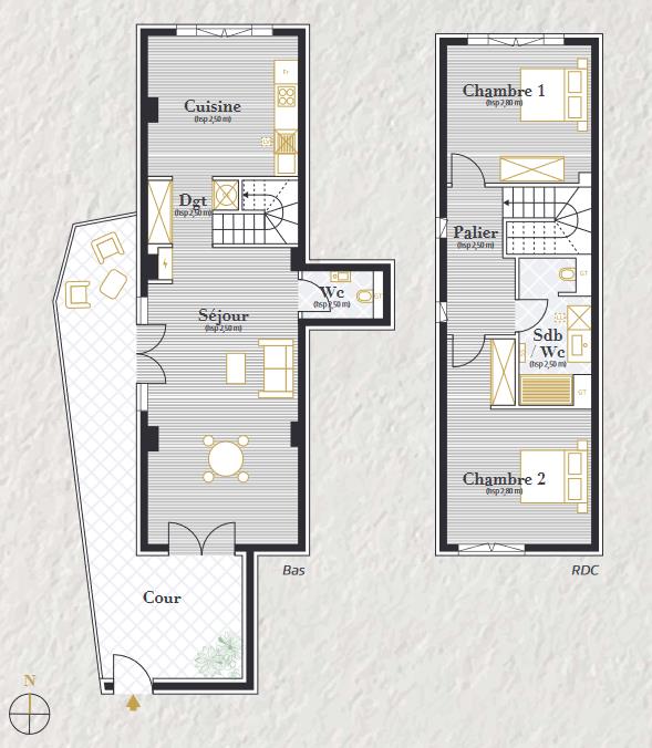 Appartement - 91,76 m2 - 3 pièces