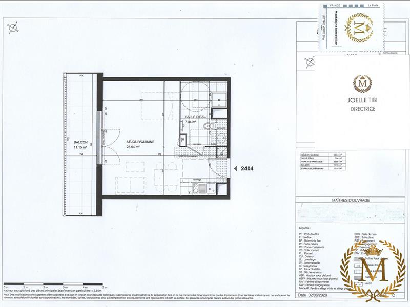 Appartement - 35 m2 - 1 pièce