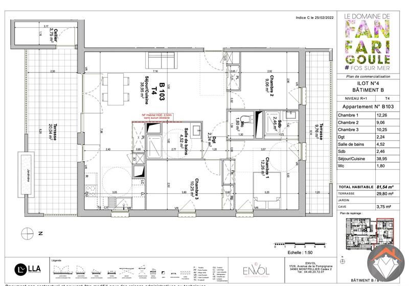 Appartement - 9 m2 - 4 pièces