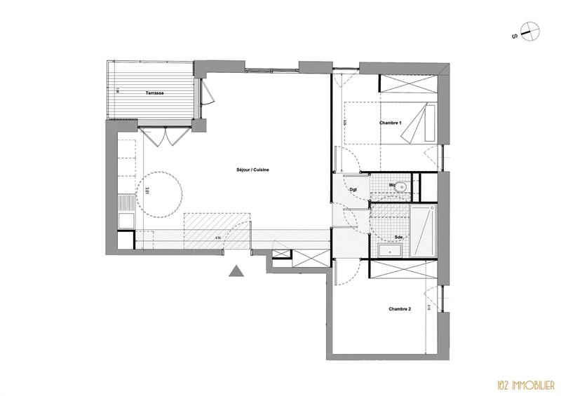 Appartement - 68 m2 - 3 pièces