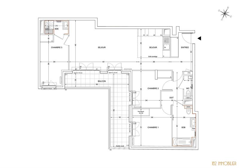 Appartement - 87 m2 - 4 pièces