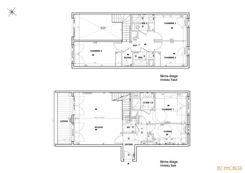 Appartement - 108 m2 - 5 pièces
